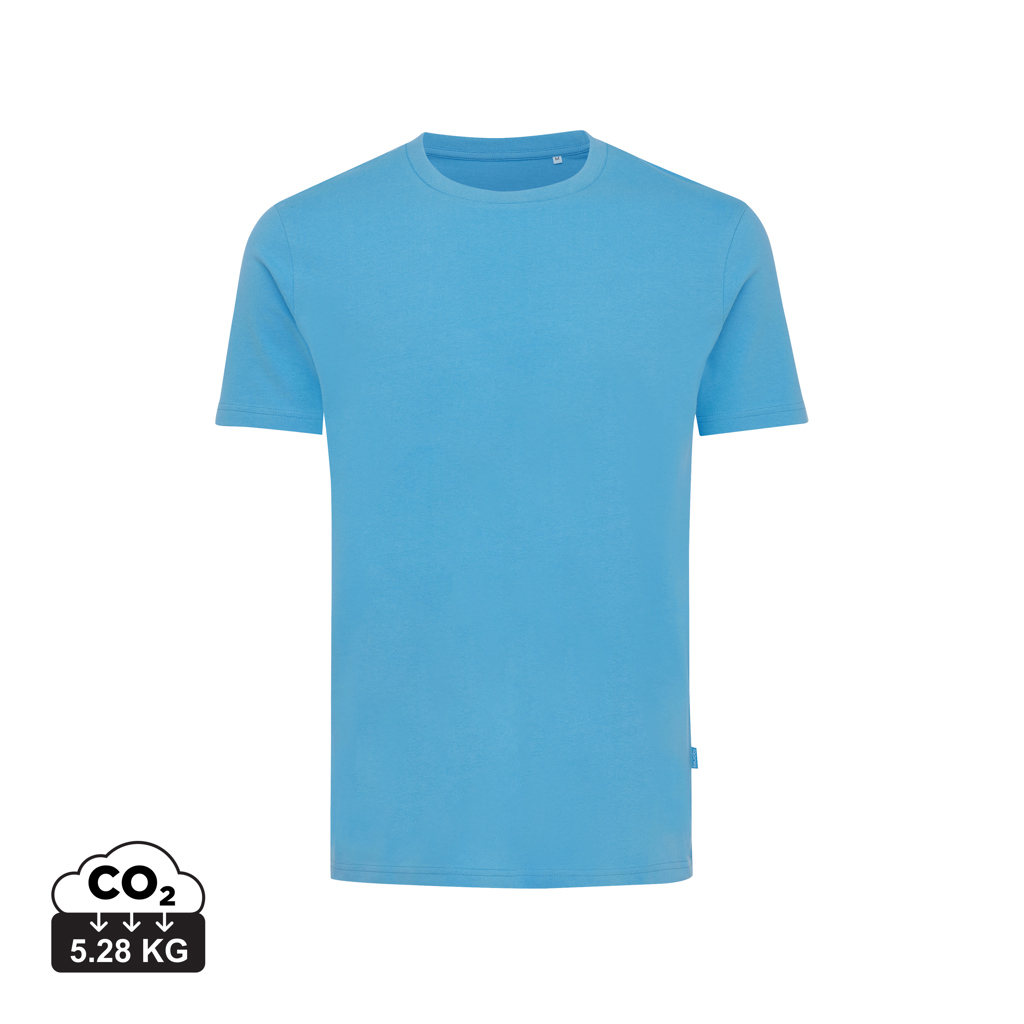 T-shirt en coton recyclé promotionnel 180g Iqoniq Bryce tranquil blue